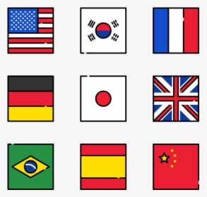 Essential Set - Icon Us Flag Square, HD Png Download, Transparent PNG