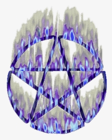 Pentagram Cute Satanism Wiccan Demon - Flaming Pentagram Transparent Png, Png Download, Transparent PNG