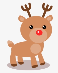 Carnivoran,deer,tail - Santa's Reindeer Clip Art, HD Png Download, Transparent PNG