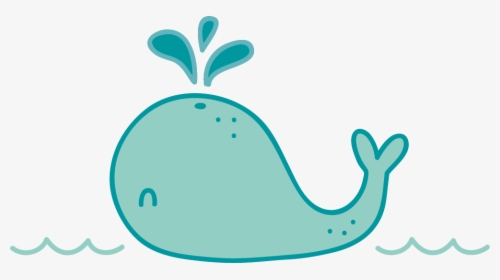 Cartoon, Drawing, Whale, Blue, Grass Png Image With - Dibujo Chorro De Agua Png, Transparent Png, Transparent PNG