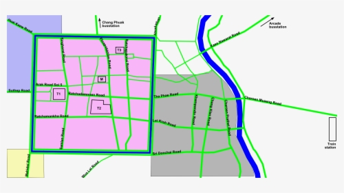 Chiang Mai City Map - ถนน ใน เมือง เชียงใหม่, HD Png Download, Transparent PNG