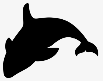 Killer Whale Silhouette Clip Art - Orca Silhouette Png, Transparent Png, Transparent PNG