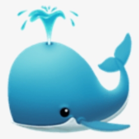 #whale #whales #cute #blue #water #emoji #imoji #applemoji - Cute Blue Whale Cartoon, HD Png Download, Transparent PNG