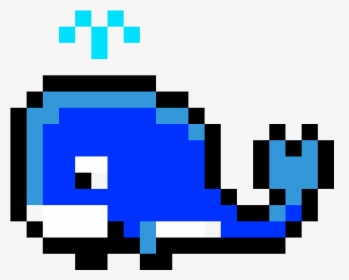 Whale Pixel Art , Png Download - Blue Whale Pixel Art, Transparent Png, Transparent PNG