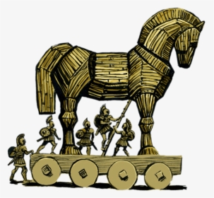 Trojan Horse Illustration - Wooden Horse From Troy, HD Png Download, Transparent PNG