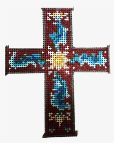 Cross, Cross With Blue Swirls - Cross, HD Png Download, Transparent PNG
