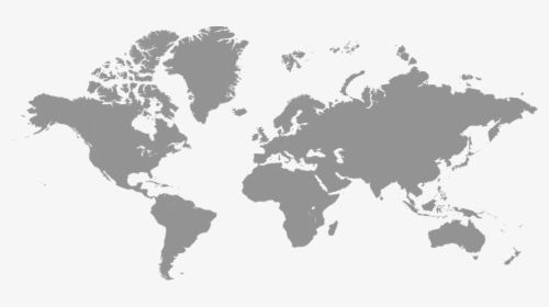 World Map Free Png Image - Grey World Map Png, Transparent Png, Transparent PNG