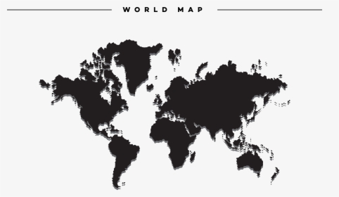 World Map Globe - World Map Red Outline, HD Png Download, Transparent PNG