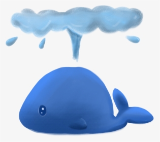 #ftestickers #clipart #whale #waterspout #cute - Whale Splashing Water Png, Transparent Png, Transparent PNG