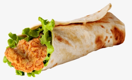 Krispy Chicken Wrap - Chicken Roll White Background, HD Png Download, Transparent PNG