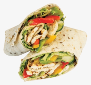 Burrito Clipart Chicken Wrap - Chicken Salad Wrap Clipart, HD Png Download, Transparent PNG