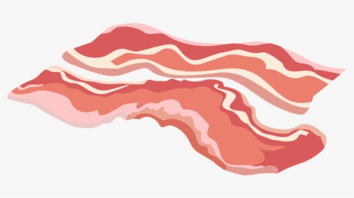 Bacon Strip Clip Art - Bacon Clipart No Background, HD Png Download, Transparent PNG