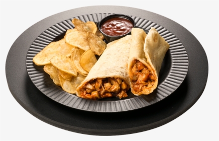 Bbq Chicken Wrap - Wrap Roti, HD Png Download, Transparent PNG