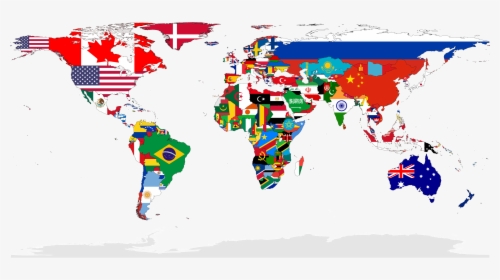 World Flag Map Png, Transparent Png, Transparent PNG