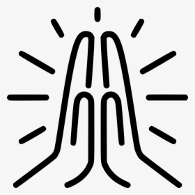 Praying Hands - Prayer Hands Icon Png, Transparent Png, Transparent PNG
