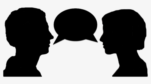 Two People Talking Png Download - Silhouette Of People Talking, Transparent Png, Transparent PNG