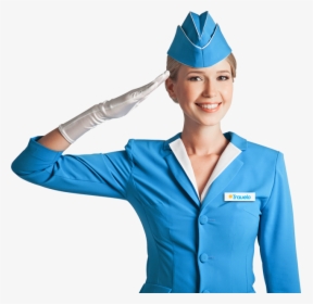 Flight Attendant Girl Png, Transparent Png, Transparent PNG