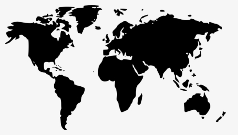 World Map - Black World Map Png, Transparent Png, Transparent PNG