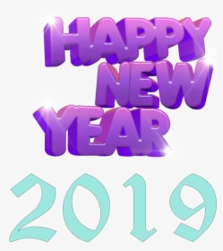 2019 Happy New Year Png Free Image Download - Graphic Design, Transparent Png, Transparent PNG