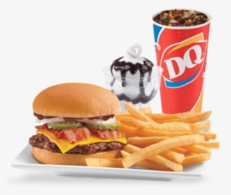 Kc Bbq Bacon Cheeseburger Lunch - Dairy Queen, HD Png Download, Transparent PNG