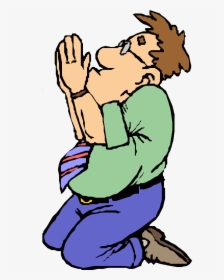 Cartoon Man Praying Clipart Praying Hands Prayer Clip - Cartoon Praying Man Transparent, HD Png Download, Transparent PNG