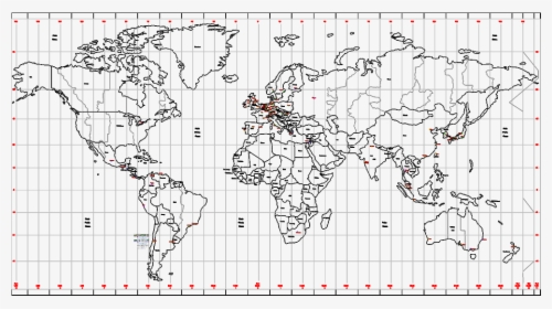 World Map Dwg , Png Download - Mango Stores Around The World, Transparent Png, Transparent PNG