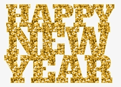 Happy New Year Gold Png - Motif, Transparent Png, Transparent PNG