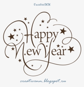 Transparent New Years Eve Clipart - White Background Happy New Year, HD Png Download, Transparent PNG