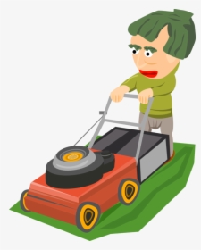 Lawnmower Clipart Grounds Maintenance Mow The Lawn - Lawn Mower Clipart Png, Transparent Png, Transparent PNG