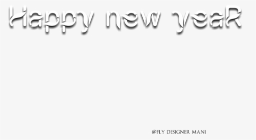 Happy New Year Png S - Calligraphy, Transparent Png, Transparent PNG