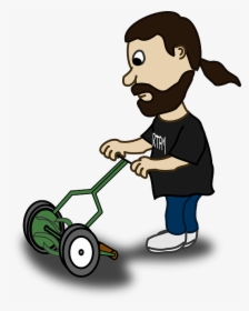 Mowing The Lawn Cartoon, HD Png Download, Transparent PNG