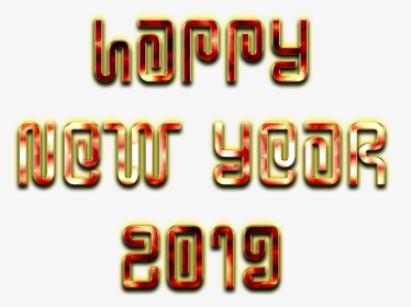 Happy New Year Png 2019 Transparent Free Png Clipart - Graphics, Png Download, Transparent PNG