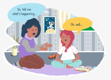 Transparent Conversation Between Two People Clipart - Effective Communication With Children, HD Png Download, Transparent PNG