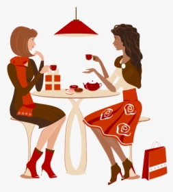 Girl Buying Dress Cartoon, HD Png Download, Transparent PNG