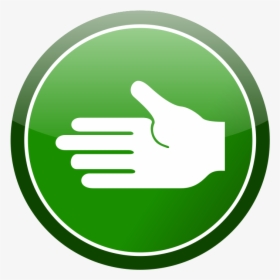 Black Clip Art Library - Hand In Green Circle, HD Png Download, Transparent PNG