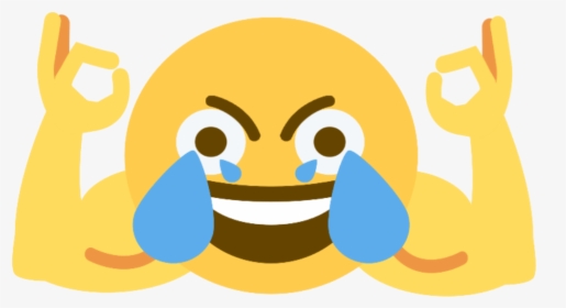 Open Eye Crying Laughing Emoji Png - Open Eyed Laughing Emoji, Transparent Png, Transparent PNG