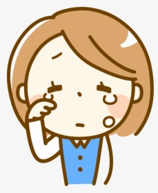 Crying Female - Girl With Idea Clipart, HD Png Download, Transparent PNG