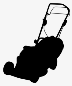 Lawn Mowers Silhouette Dalladora - Lawn Mower Silhouette, HD Png Download, Transparent PNG
