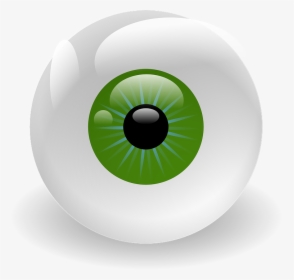 Eyeball, Vision, Retina, Eye, Green, Creepy, Stare - Eyeball Clipart, HD Png Download, Transparent PNG