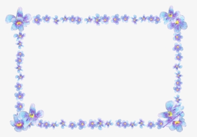 Transparent Blue Flower Border Png - Forget Me Not Flowers Borders, Png Download, Transparent PNG