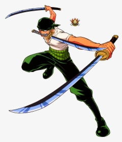 One Piece Zoro Png Pic - One Piece Zoro Three Sword Style, Transparent Png, Transparent PNG