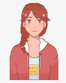 Pixel Art Girl Crying, HD Png Download, Transparent PNG