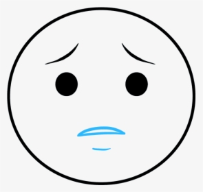 How To Draw Crying Emoji - Draw A Crying Face, HD Png Download, Transparent PNG