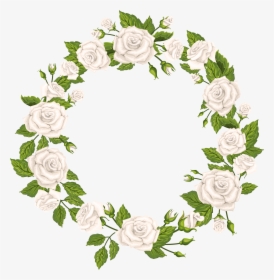 Roses Border White Png Clip Artu200b Gallery Yopriceville - White Flower Wreath Png, Transparent Png, Transparent PNG