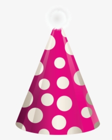Cone Clipart Birthday Boy Hat - Pink Birthday Hat Png, Transparent Png, Transparent PNG