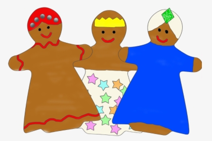 Gingerbread Wise Men - Cartoon, HD Png Download, Transparent PNG