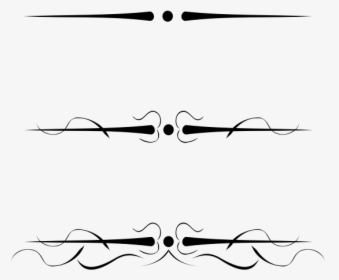 Clip Art Calligraphic Flourishes Calligraphy Fonts - Flourish Line, HD Png Download, Transparent PNG