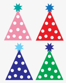 Polka Dot Party Hat Clip Art, HD Png Download, Transparent PNG
