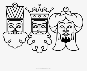 Three Wise Men Coloring Page - Illustration, HD Png Download, Transparent PNG