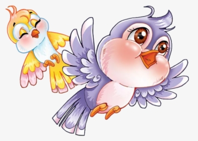 Couple Clipart Bird - Beautiful Birds Cartoon Png, Transparent Png, Transparent PNG